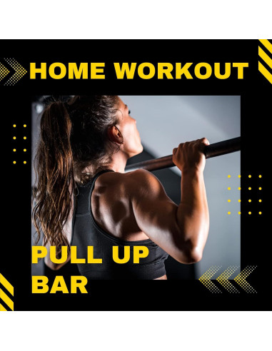 Barra de Dominadas DreamGYM Ajustable 75 cm - Soporte Puerta