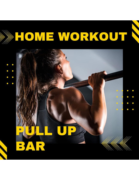 Barra de Dominadas DreamGYM Ajustable 75 cm - Soporte Puerta