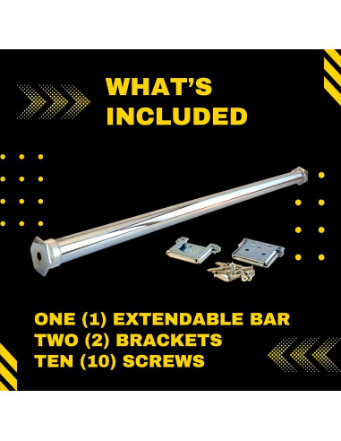 Barra de Dominadas DreamGYM Ajustable 75 cm - Soporte Puerta