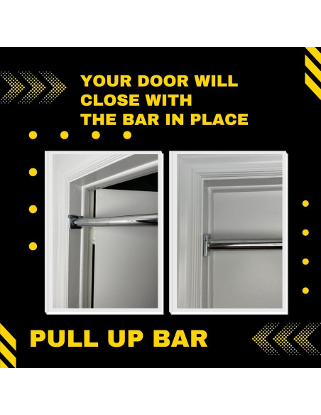 Barra de Dominadas DreamGYM Ajustable 75 cm - Soporte Puerta