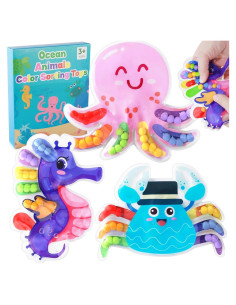 Juguetes Sensoriales de Clasificación de Color Hopihy 3Pack