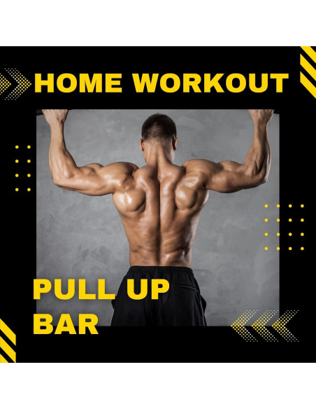 Barra de Dominadas DreamGYM Ajustable 75 cm - Soporte Puerta