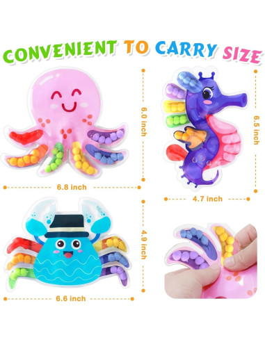 Juguetes Sensoriales de Clasificación de Color Hopihy 3Pack