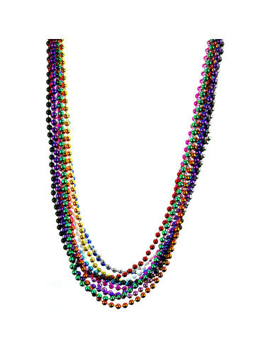Collares de cuentas de Mardi Gras Skeleteen - 144 unidades