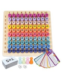 Juego de Mesa de Multiplicación Montessori de Madera - BUZIFU