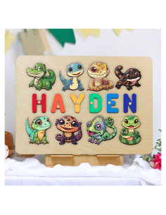 Rompecabezas de Nombre Personalizado Montessori - Madera Abeto