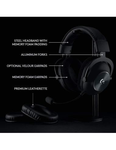 Auriculares Gaming Logitech G PRO X Wireless 50mm DTS 2.0