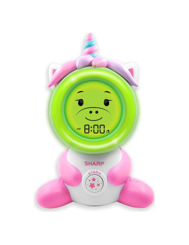 Reloj Despertador Unicornio SHARP con Proyector Luz Nocturna