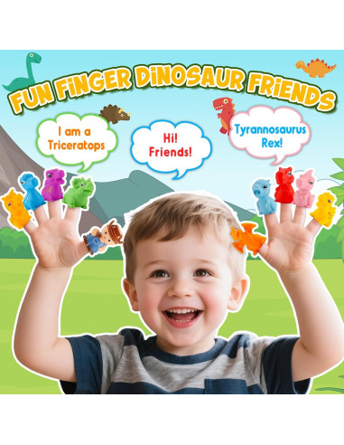 Juguete de Aprendizaje Montessori Tren Dinosaurios IPORUP 32x21cm