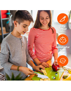 Set de Cocina Infantil Liamasum 33 Piezas - Cuchillos y Tablas 2