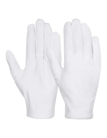 Guantes de Algodón Anezus 12 Pares Medianos para Manos Secas