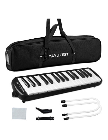 Melódica Soprano YAYUZEST 32 Teclas con Accesorios y Bolsa Negra
