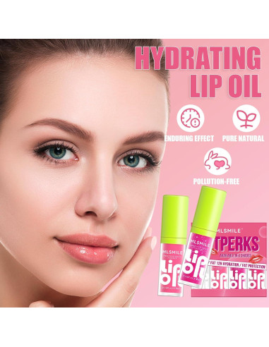 Set de Aceite Labial Brillo BEFIVECOK 4 Colores Hidratante