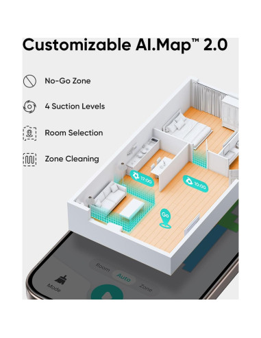 Aspiradora Robot eufy L60 con Estación Auto Vaciamiento 5000Pa