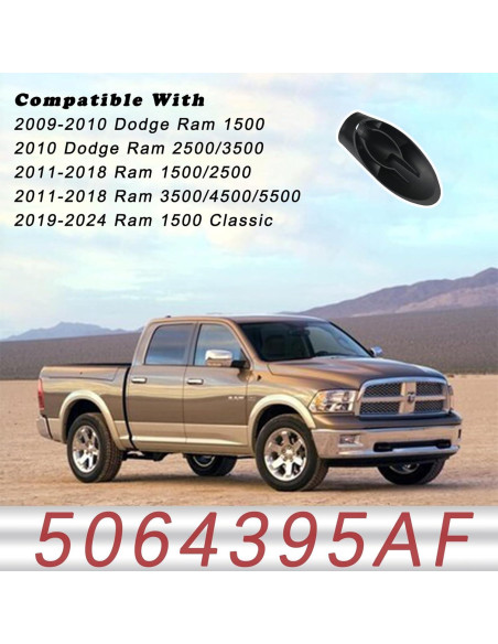 Adaptador de Antena de Radio TQPONLY para Dodge Ram 1500-5500