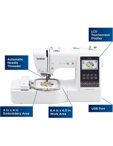 Máquina de Bordado y Costura Brother SE700 10x10cm 135 Diseños Máquina de Bordado y Costura Brother SE700 10x10cm 135 Diseños