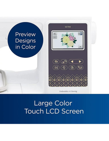 Máquina de Bordado y Costura Brother SE700 10x10cm 135 Diseños