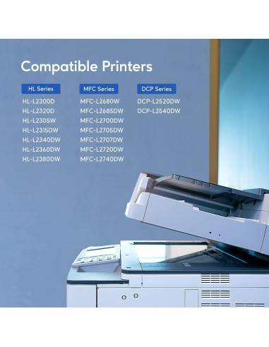 Cartucho de Tóner TN660 GOTOBY Compatible Alto Rendimiento 4 Pzas