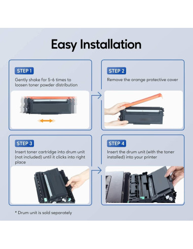 Cartucho de Tóner TN660 GOTOBY Compatible Alto Rendimiento 4 Pzas