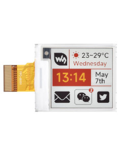 Pantalla e-Paper 1.54" Waveshare 200x200 RGB para Raspberry Pi