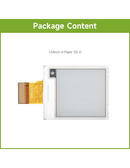 Pantalla e-Paper 1.54" Waveshare 200x200 RGB para Raspberry Pi