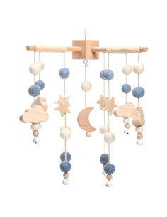 Móvil de Cuna Boho YOUUYS - Decoración Luna y Estrellas