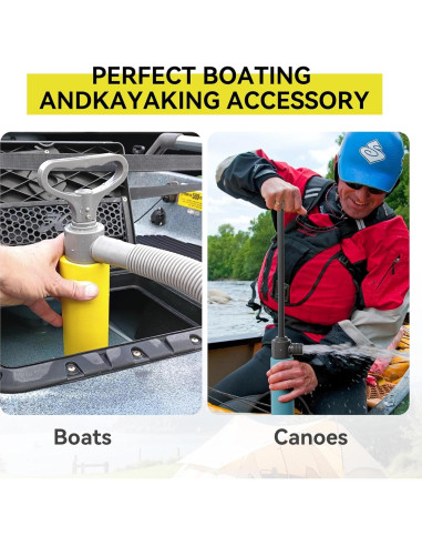 Bomba de Achique Manual HIKULA Amarilla 43cm para Kayak