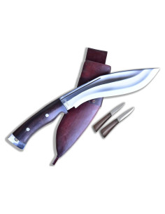 Cuchillo Kukri GK&CO. 33 cm Acero Carbono con Funda Roja