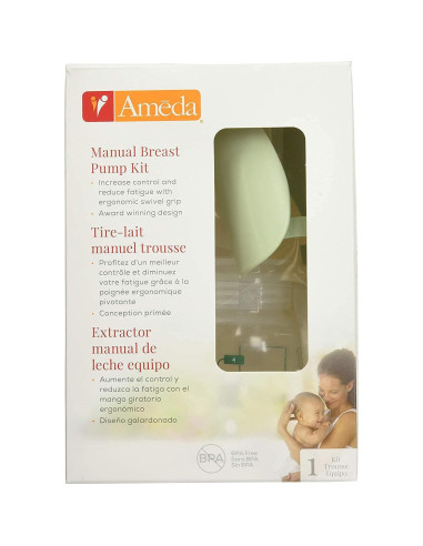 Bomba de Pecho Manual Ameda Estéril 17064M Blanca