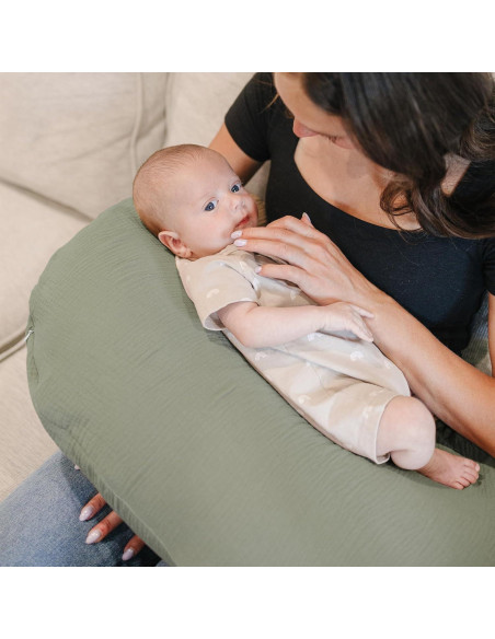 Fundas de Almohada de Muselina Konssy - 2 Piezas Suaves para Lactancia