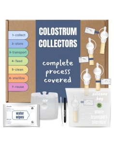 Kit Recolector de Calostro 5 Piezas 4ml - 40 Semanas Después