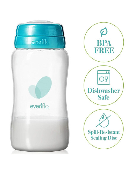 Botellas de recolección de leche materna Evenflo 148 ml 6 Pack