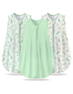 Saco de Sueño para Bebés 6-12 Meses Algodón Orgánico Verde