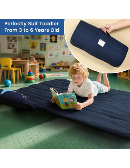 Colchoneta para Siesta PHF Shark con Almohada Desmontable 132x51cm