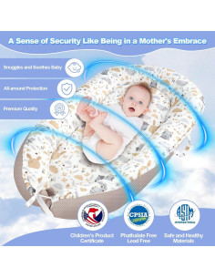 Cojín Portátil para Bebés 0-24 Meses - Nido Viaje Búho 2