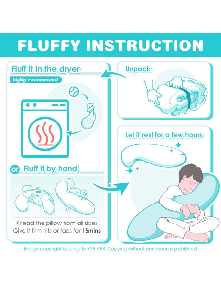 Almohada Corporal BYRIVER 90 cm Dinosaurio Bebé Lavable