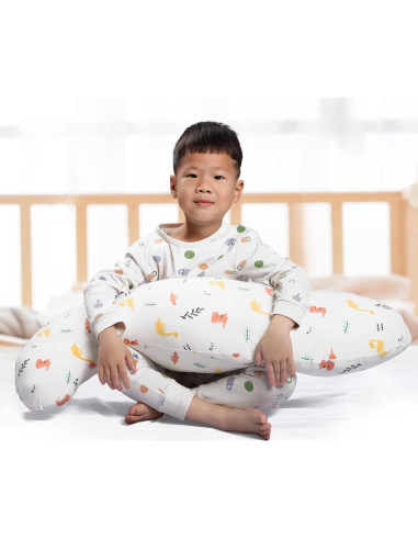 Almohada Corporal BYRIVER 90 cm Dinosaurio Bebé Lavable