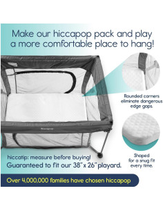 Almohadilla para Cuna Hiccapop 96.5x66x3.8 cm Impermeable 2