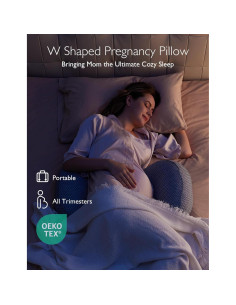 Almohada Portátil para Embarazo Momcozy PP201 Ajustable Gris 2