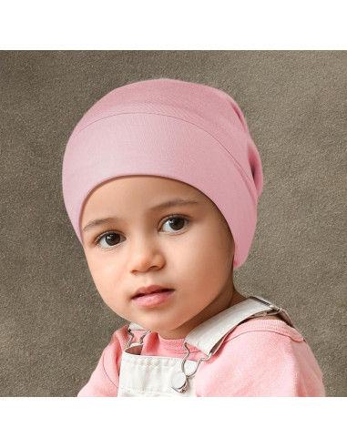 Bonete de Seda para Bebés OLESILK 0-6 Meses Rosa