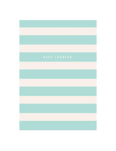 Baby Logbook: Mint Green Stripes Tracker for Newborns, Breastfeeding Journal, Sleeping and Baby Health Notebook