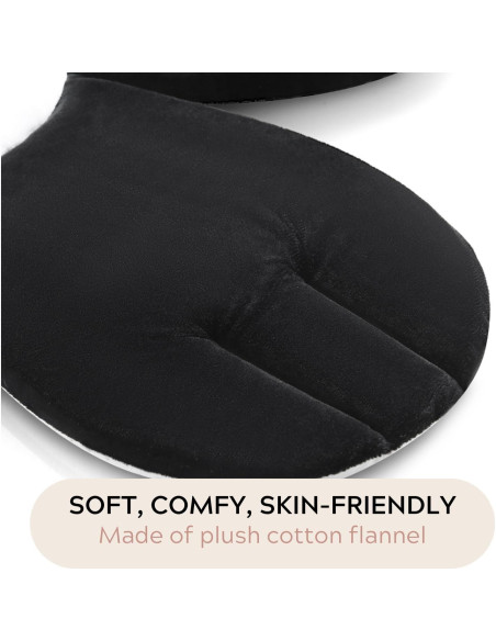 Almohadilla de Baño para Bebés PandaEar - Asiento Suave Negro