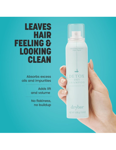 Champú Seco Detox Drybar 39.69g - Absorbe Aceite y Aporta Volumen