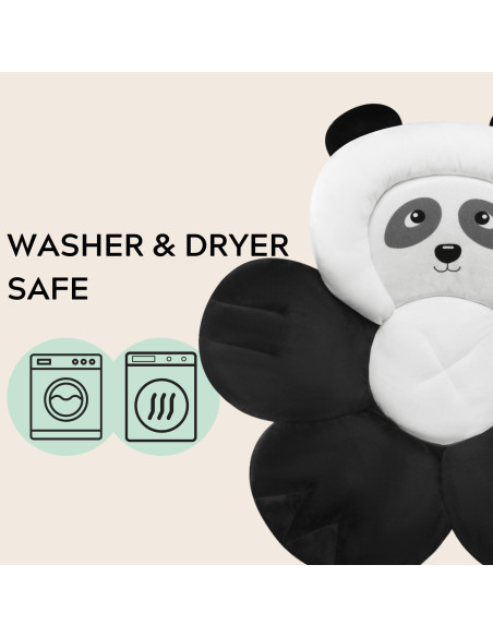 Almohadilla de Baño para Bebés PandaEar - Asiento Suave Negro