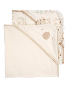 Toalla con Capucha para Bebé Carter's 2 Piezas Marfil/Khaki 2
