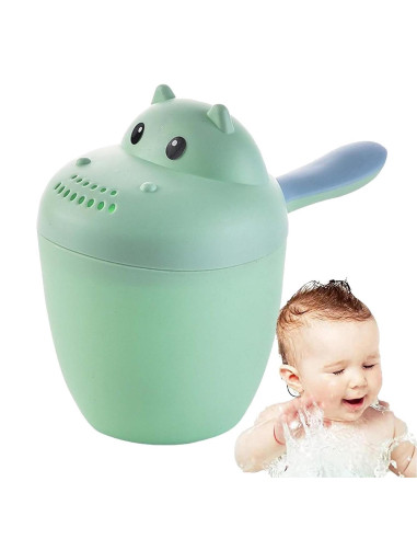 Taza Enjuagadora para Bebés Hipopótamo - PP Verde