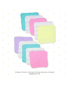 Juego de Toallitas de Lavado Spasilk 20 Piezas Aqua Suaves 2