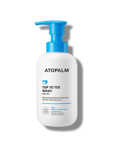 ATOPALM Jabón y Champú para Bebés 2 en 1, 300ml, Hipoalergénico