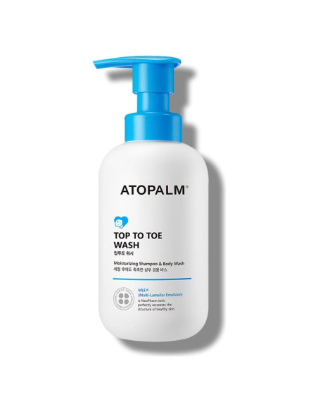 ATOPALM Jabón y Champú para Bebés 2 en 1, 300ml, Hipoalergénico