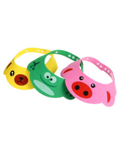 Gorro de Ducha Ajustable para Niños 6 Pcs EVA Colorido